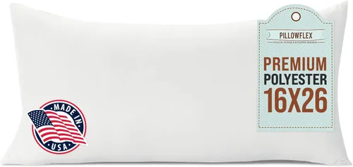 Vista 17 de Pillowflex almohada con inserto de goma espuma, relleno de poliéster, lavable a máquina