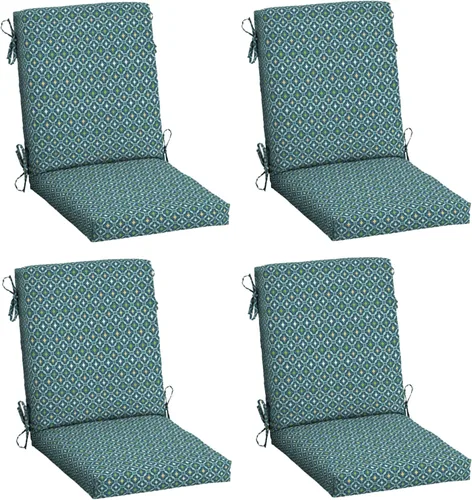 Vista 14 de Arden - Cojín para silla de comedor al aire libre, 20 x 20 pulgadas, resistente a la lluvia y a la decoloración, Salome Tropical