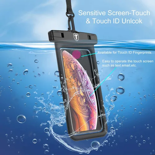 Vista 5 de Funda flotante impermeable para teléfono con cordón y brazalete para bolsa seca para Motorola Moto G Power G Stylus G Play E E6 One 5G G7 Power G7