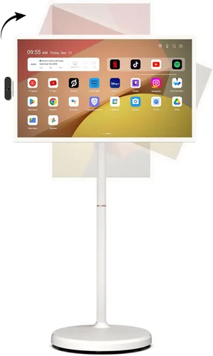 Vista 11 de ApoloSign Televisor portátil inteligente FHD de 24 pulgadas de 2ª generación, 16 (8+8) GB de RAM+128GB, Android 15, certificado EDLA, tablet TV