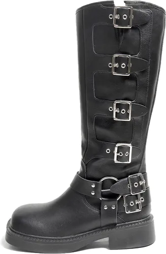 MissHeel Botas de equitación para mujer, botas de arnés de pantorrilla ancha