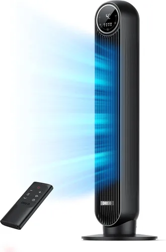 Vista 5 de Dreo Ventilador de torre Pilot Pro de 42 pulgadas con control remoto (DR-HTF005) Ventilador de torre para dormitorio, ventilador de piso silencioso