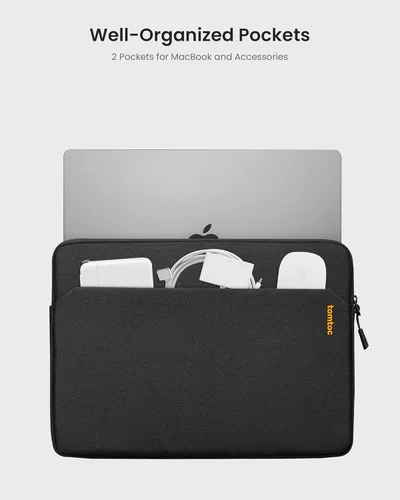 Vista 3 de tomtoc Funda delgada para laptop de 13 pulgadas para MacBook Air M4/A3420 M3/A3113 M2/A2681, M1/A2337 2025-2018, MacBook Pro M2/M1, funda protectora