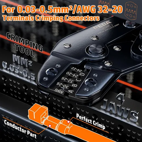 Vista 3 de Kit de herramienta de crimpado PEBA y conector Dupont - 24 tipos de conectores Dupont de 2.54 mm y clavijas de engaste, contactos y carcasas JST-XH