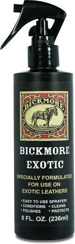 Bickmore Exotic – Aerosol especialmente formulado, utilizado para limpiar, pulir y proteger pieles exóticas y piel de reptil.