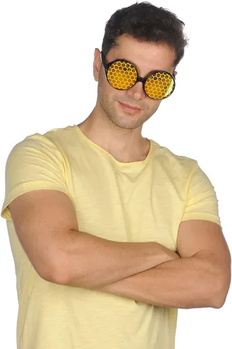 Vista 4 de Funcredible Gafas de sol de abeja para disfraz de insecto de abejorro, para Halloween, cosplay y festivales