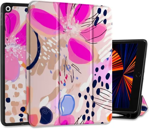 Vista 36 de DONGKE Funda compatible con iPad de 10.2 pulgadas 2021 2020 2019 iPad de 9ª/8ª/7ª generación con soporte para lápices, funda protectora delgada