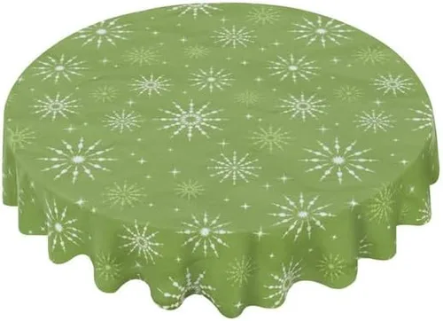 Vintage Pastoral Floral Print Round Tablecloth Sweden Table Cloth Decor Washable Table Cover with Wrinkle Resistant for Home Kitchen Dining Room