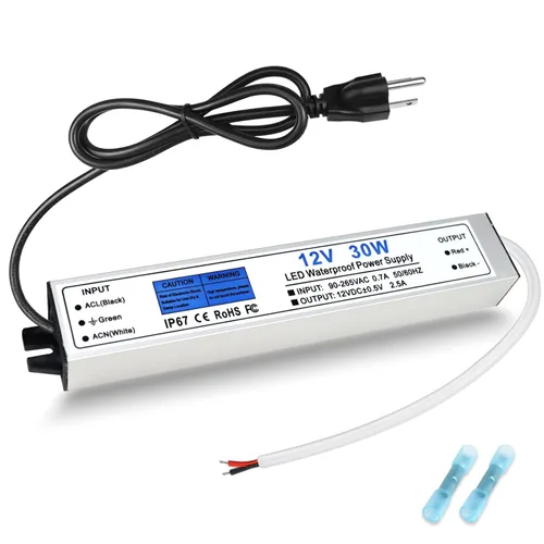 Vista 8 de Controlador LED de 400 vatios, fuente de alimentación impermeable IP67 de 12 V, CA 90-140 V a CC 12 V 33.3 A transformador de bajo voltaje