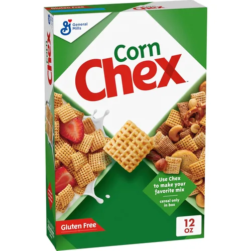 Chex de maíz sin gluten, cereal para el desayuno, ingrediente casero de Chex Mix, 12 oz