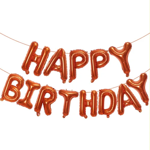 Vista 8 de KALOR Banner de Globos de Feliz Cumpleaños Rosa Bebé, Globos de Letras de Papel de Aluminio Mylar de 16 Pulgadas para Decoraciones de Fiesta