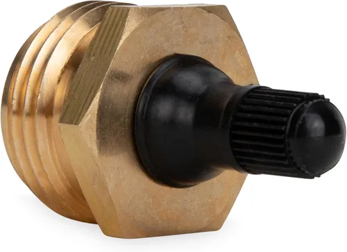 Vista 5 de Camco Enchufe de Soplado de Latón para RV - Herramienta Esencial para Acondicionar tu RV para el Invierno - Construcción de Latón de Alta