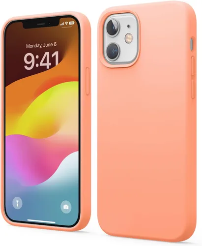 Vista 24 de elago Compatible con Funda para iPhone 12 Mini, Silicona Líquida, Cubierta Protectora de Cuerpo Completo, A Prueba de Golpes, Ajuste Delgado, Forro