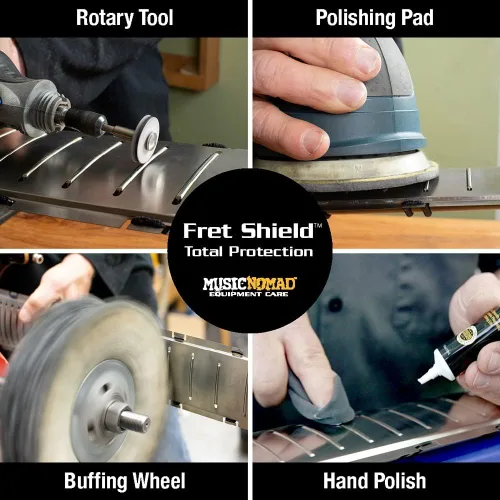 Vista 4 de MusicNomad Fret Shield™ - Herramienta de protección de protector de diapasón total para pulir trastes en básculas de trastes de guitarra de 24.75