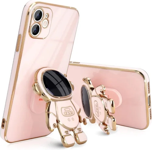Vista 11 de Pepmune - Funda compatible con iPhone 11, diseño de astronauta 3D lindo, protección para la cámara, respaldo suave a prueba de golpes para la Negro