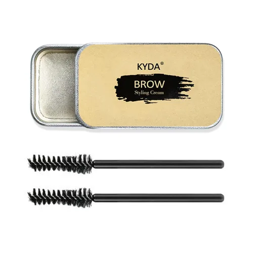 Vista 8 de Ownest Kit de 2 jabones para cejas, jabón para peinar cejas, larga duración, impermeable, a prueba de manchas, pomada para cejas naturales, bálsamo
