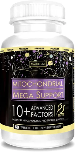 ACTIF Soporte máximo mitocondrial con más de 10 factores avanzados, sin OMG, acción rápida, mitocondrias y soporte energético, fabricado en Estados