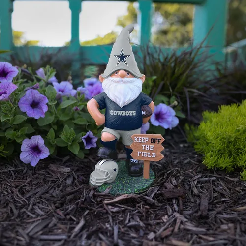 Vista 5 de FOCO NFL Unisex-Adult NFL Team Logo Keep Off The Field Garden Statue Outdoor Gnome 8