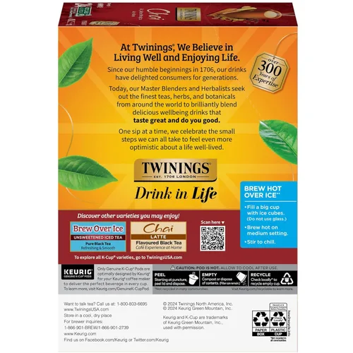 Vista 5 de Twinings of London Chai Tea K-Cups para Keurig, 24 unidades (paquete de 4)