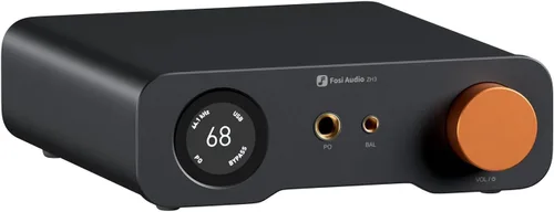Fosi Audio ZH3 DAC Amplificador de Auriculares, Preamplificador Completamente Equilibrado con AKM4493SEQ XMOS XU316 PCM 768kHz para Amplificadores,
