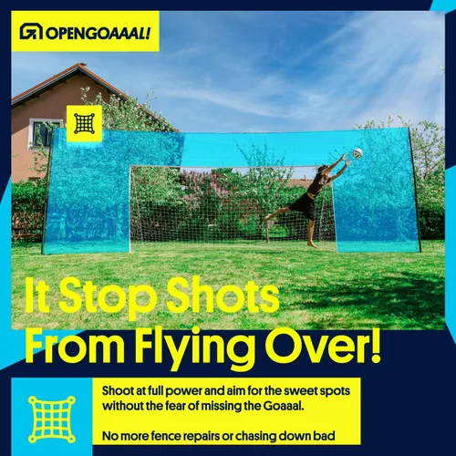 Vista 5 de Open Goaaal 3-in-1 Soccer Training Rebounder - Soccer Goal for Volley, Passing, Training - Outdoor Sports, Backyard