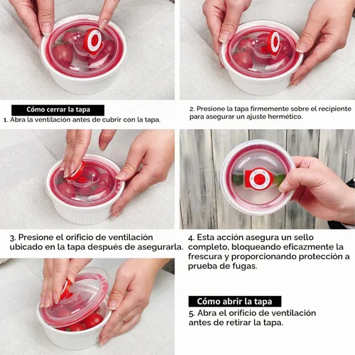 Vista 4 de Ramekins - Juego de 4 moldes de cerámica para horno, 16 onzas, color crema Blanco