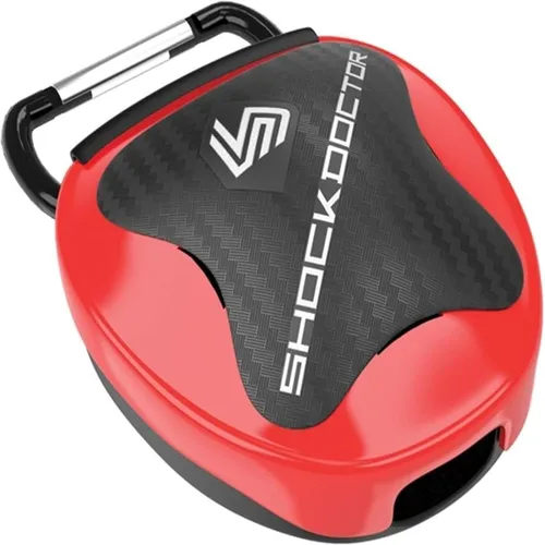 Vista 12 de Shock Doctor Funda protectora bucal, ventilada, almacenamiento universal para protector bucal, tamaños para adultos y jóvenes