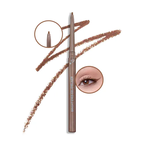 Vista 12 de Kaely Lápiz delineador de ojos en gel gris, lápiz delineador de ojos impermeable a prueba de manchas, maquillaje de gato gótico para Halloween