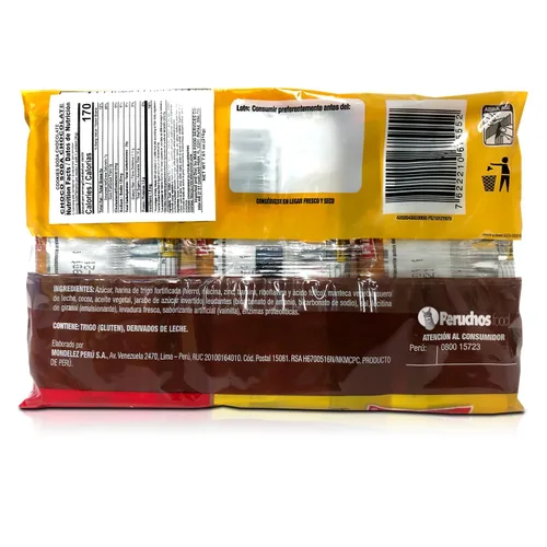 Vista 4 de Campo 2 Paquetes de Galletas Chokosoda Galletas peruanas chocosoda 6 unidades 2 Paquetes