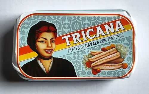 Tricana - Filetes de caballa con especias y encurtidos - 4.23 oz / 120 gr (paquete de 5 latas)