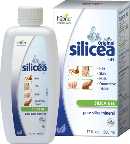 Hubner Gel de sílice original de 17 fl oz / 16.9 fl oz para cabello, piel, uñas y tejido conectivo, fórmula de gel de sílice coloidal pura, sin