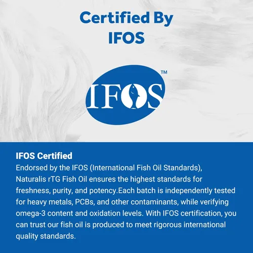 Vista 7 de Naturalis Aceite de pescado Ultra rTG Omega 3 1800mg de atún salvaje de Nueva Zelanda Certificado IFOS y de origen sostenible Omega3s