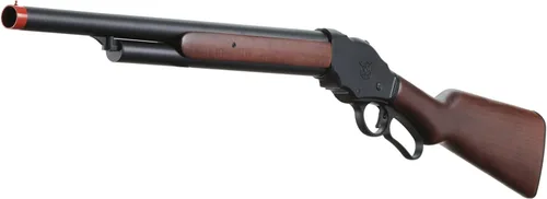 Vista 4 de Golden Ball & Eagle 1887 - Escopeta de metal completa con palanca larga, eyección de carcasa realista, madera real, 300 FPS