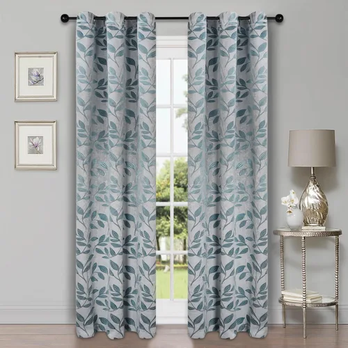 Vista 84 de Superior Cortinas opacas, oscurecimiento de la habitación para dormitorio, bloqueo solar, térmicas, cortinas bohemias modernas, colección de hojas