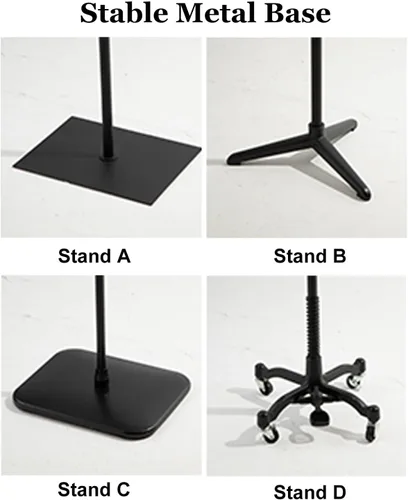 Vista 4 de Adjustable Female Dress Form Mannequin with Stand - Half Body Torso for Wedding Dresses, Clothing & Jewelry Display - Elegant Poseable Design with