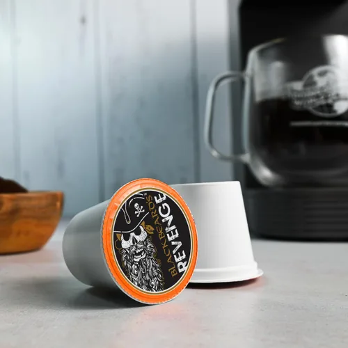 Vista 3 de Fresh Roasted Coffee, Blackbeard's Revenge, tueste medio, 24 cápsulas para cafeteras K-Cup