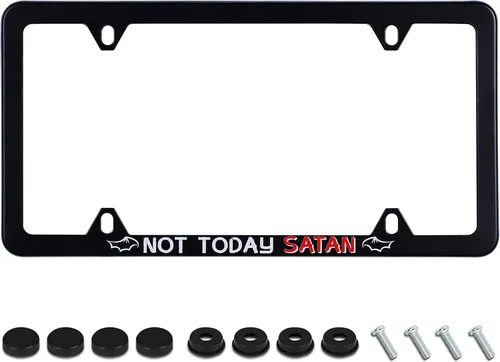 Vista 9 de Marco de matrícula de conciencia sobre el autismo, soporte para placa de matrícula de acero inoxidable, decoración de piezas de automóvil