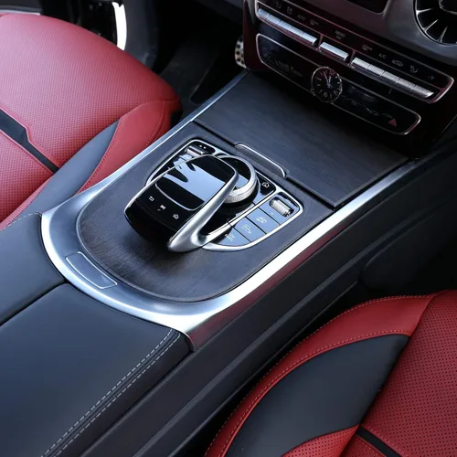 Vista 19 de YIWANG - Pegatinas para marco de consola central de Mercedes Benz Clase G W463 2019 2020, color plateado
