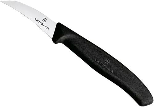 Victorinox VIC-6.7503 Swiss Classic Paring Hoja de punta de lanza de 2½" de ancho en el mango negro