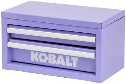 Vista 12 de Mini caja de herramientas de acero con 2 cajones, color negro