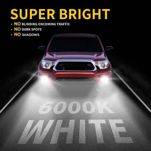 Vista 7 de Z-OFFROAD - Nuevo conjunto de luces anti-neblina LED de remplazo para parachoques de Tacoma 2016-2022, Camry 2009-2013, Corolla, 4Runner 2014-2022