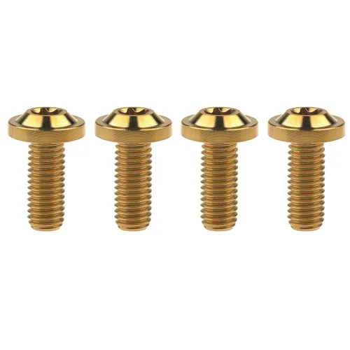 Vista 24 de Tornillos de cabeza Torx de titanio M8 10 15 20 25 30 60 2.756 in Tornillos de cabeza Torx paquete de 4 (M8x15mm, plateado)