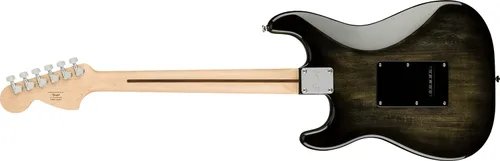 Vista 3 de Guitarra eléctrica Squier Affinity Series Stratocaster FMT, color Black Burst, diapasón de maple