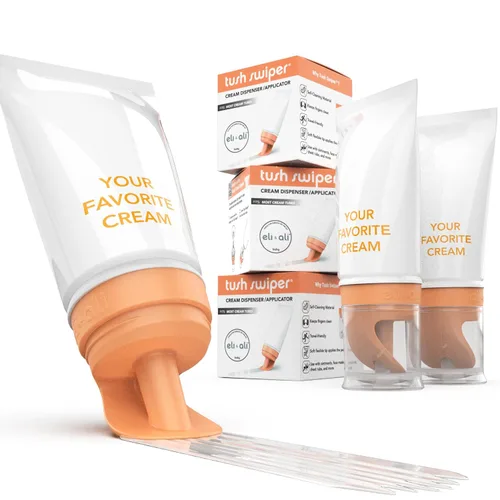 Vista 8 de Eli & Ali Tush Swiper - Crema para dermatitis de pañales y aplicador de pasta de glúteos, ajuste universal para la mayoría de cremas de pañales