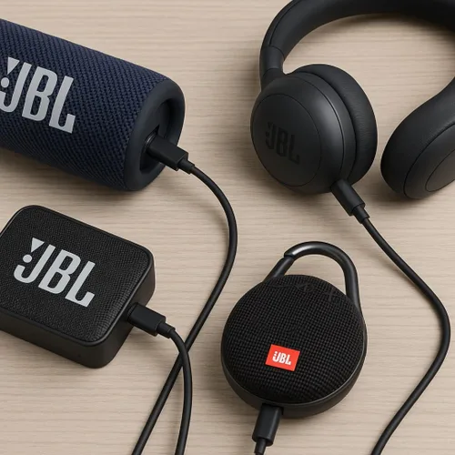 Vista 4 de Fuente de alimentación USB-C de 65 W compatible con altavoces y auriculares Bluetooth inalámbricos JBL - JBL Charge 4/5/6, Flip 5/6/7, Pulse 4/5