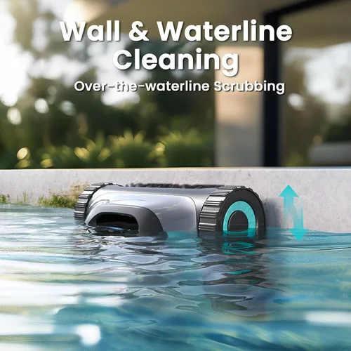 Vista 11 de Aiper Scuba S1 - Limpiador robótico de piscina, limpieza de paredes y líneas de flotación, robot de piscina inalámbrico con 4 modos, navegación