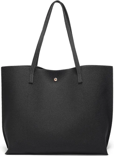 Vista 3 de Dreubea - Bolsa de piel sintética suave con borlas de gran capacidad