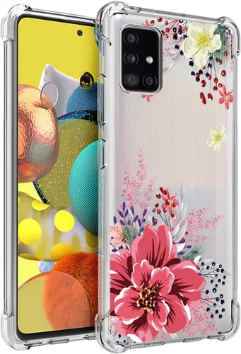 Vista 11 de Osophter Para Galaxy A51 5G Funda Transparente Reforzada Esquinas TPU Absorción De Golpes Flexible Cubierta Del Teléfono Celular Para Samsung Galaxy