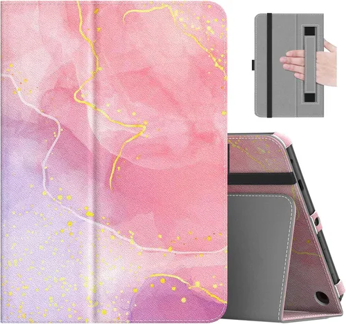 Vista 23 de MoKo Funda para tableta H D de 8 pulgadas (12ª generación/10ª generación, versión 2022/2020), funda de pedestal plegable delgada con encendido