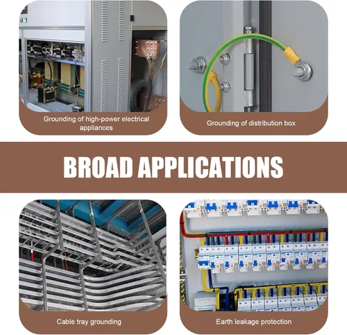 Vista 6 de Pack-5 - Correa de conexión a tierra para motor de automóvil, 3 piezas de 9.8 pulgadas + 2 piezas de 12.9 pulgadas, correa de cable flexible